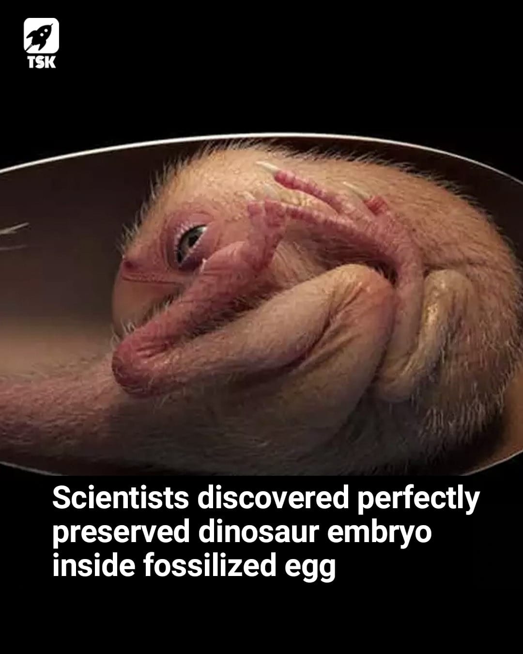 Perfectly kept dinosaur embryo from 66 million years ago found