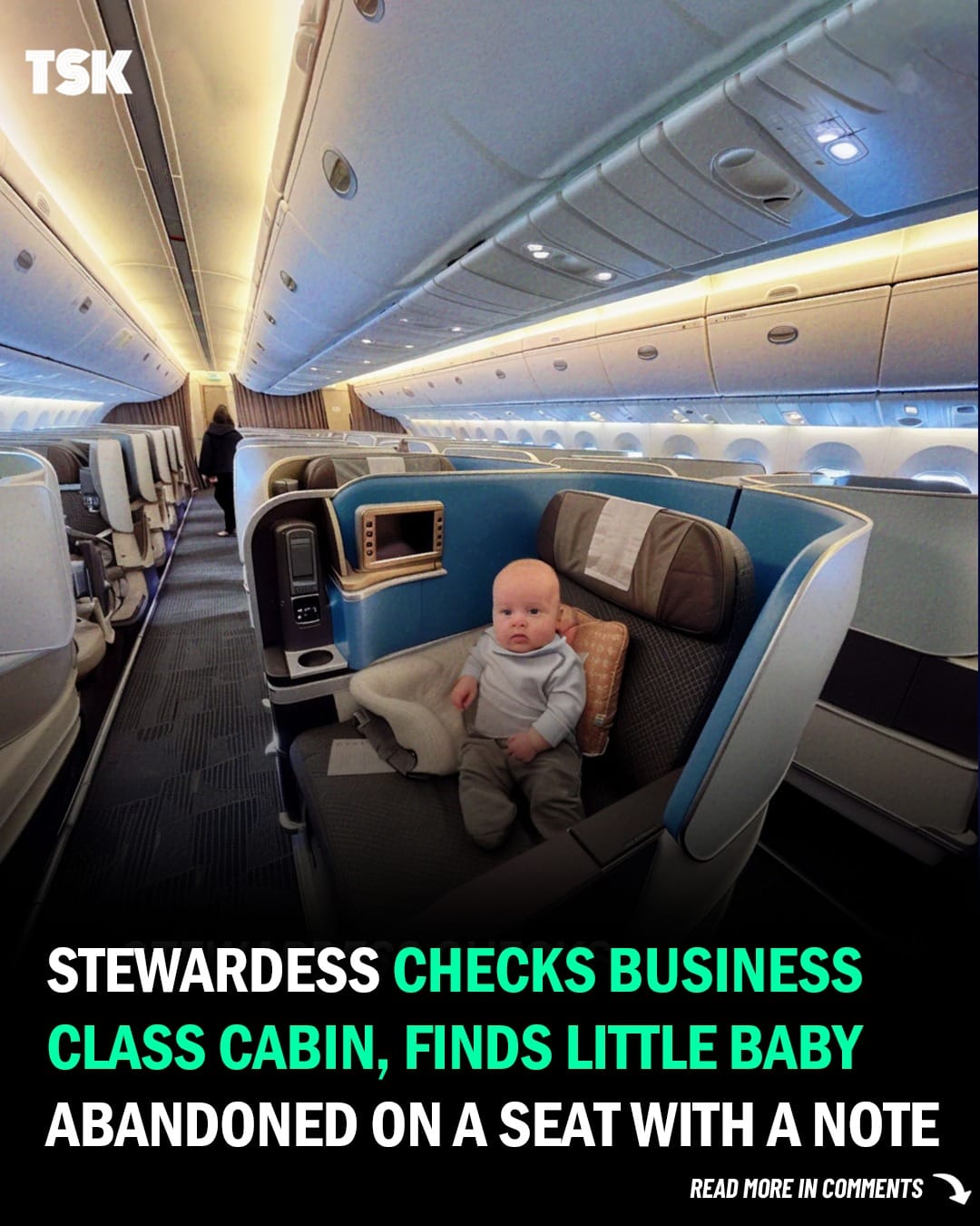 Woman Left Newborn on a Business Class Seat, Then Tries To Find Him 13 Years Later – A Short Story