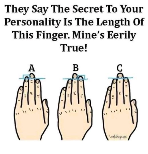 The insights your finger length offer about your personality