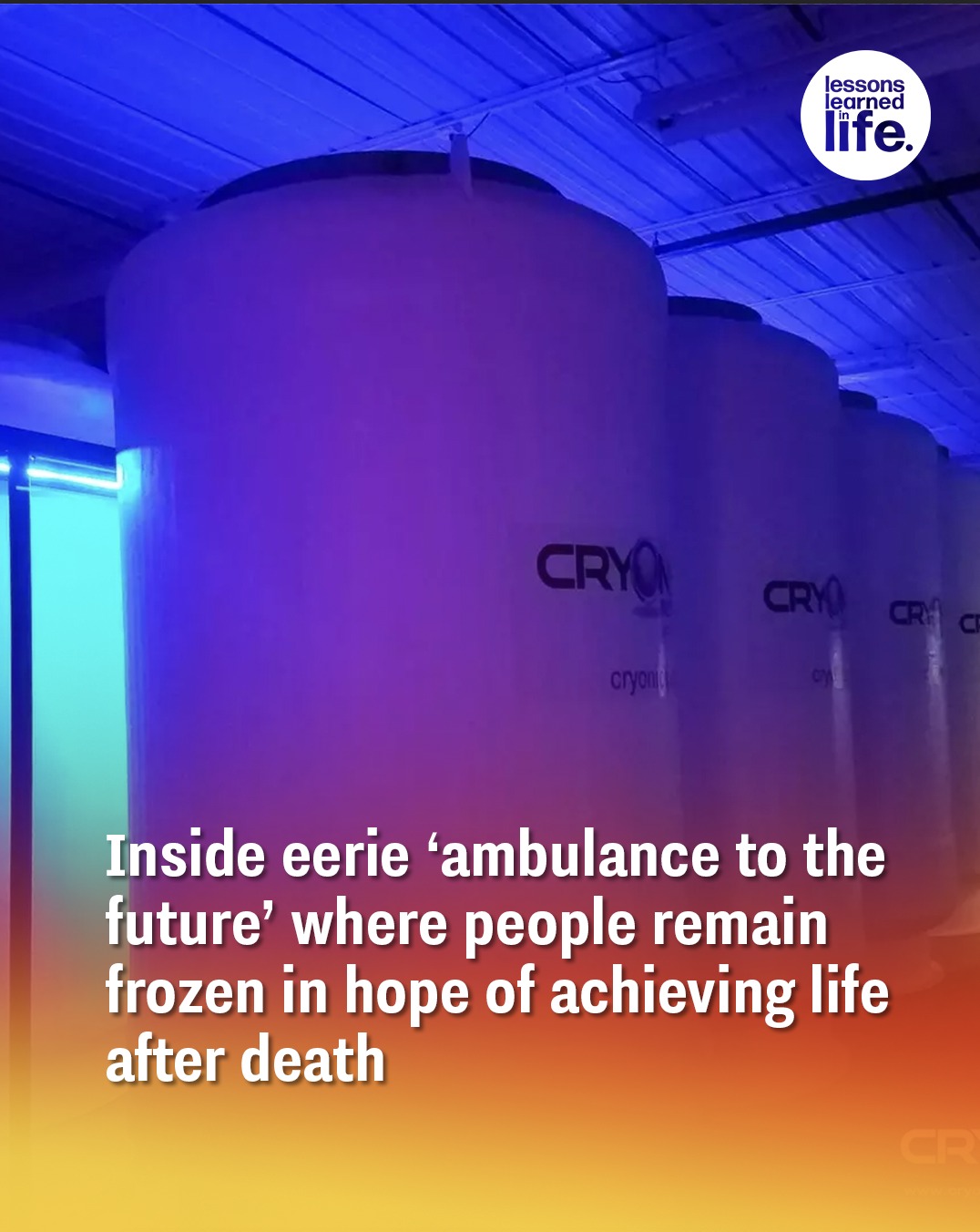Inside eerie ‘ambulance to the future’ where people remain frozen in hope of achieving life after death