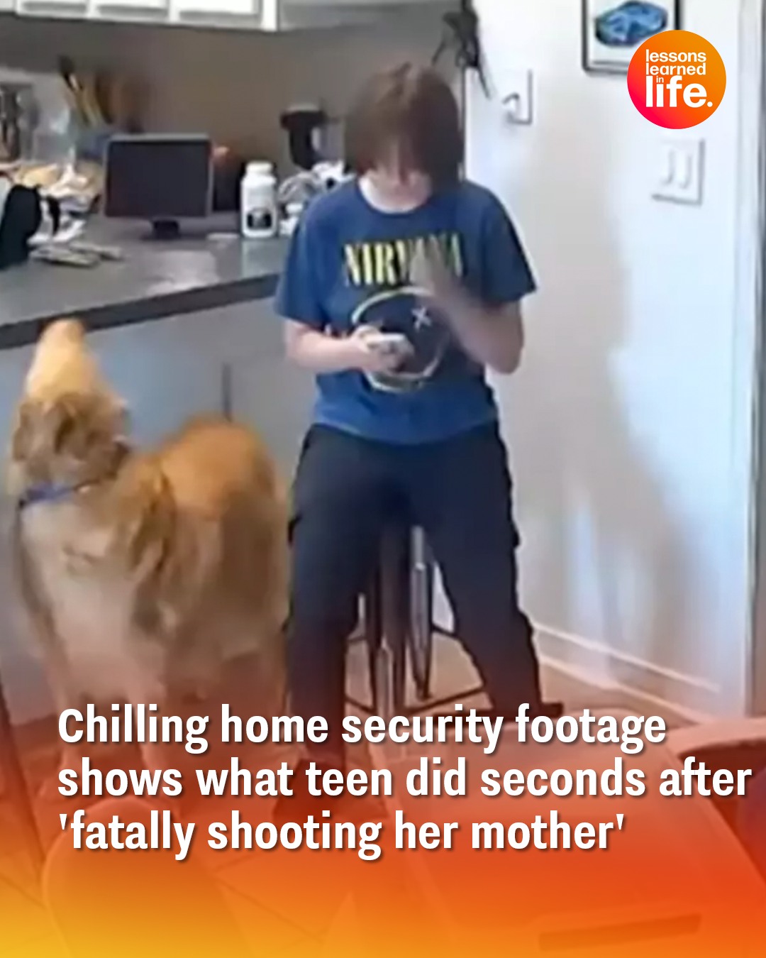 Chilling home security footage shows what teen did seconds after ‘fatally shooting her mother’