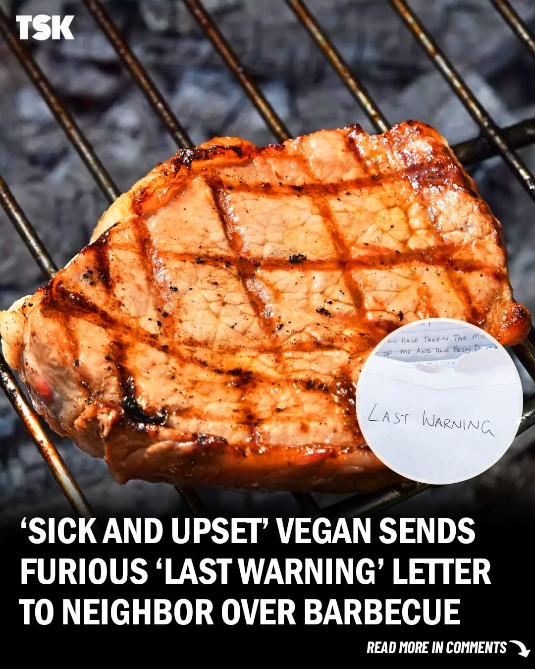 Vegan Family Sends ‘Final Warning’ To Neighbors After Cooking Meat With Open Window