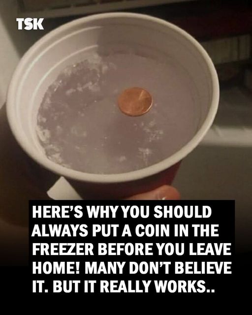 Why you should always put a coin in the freezer before you leave home